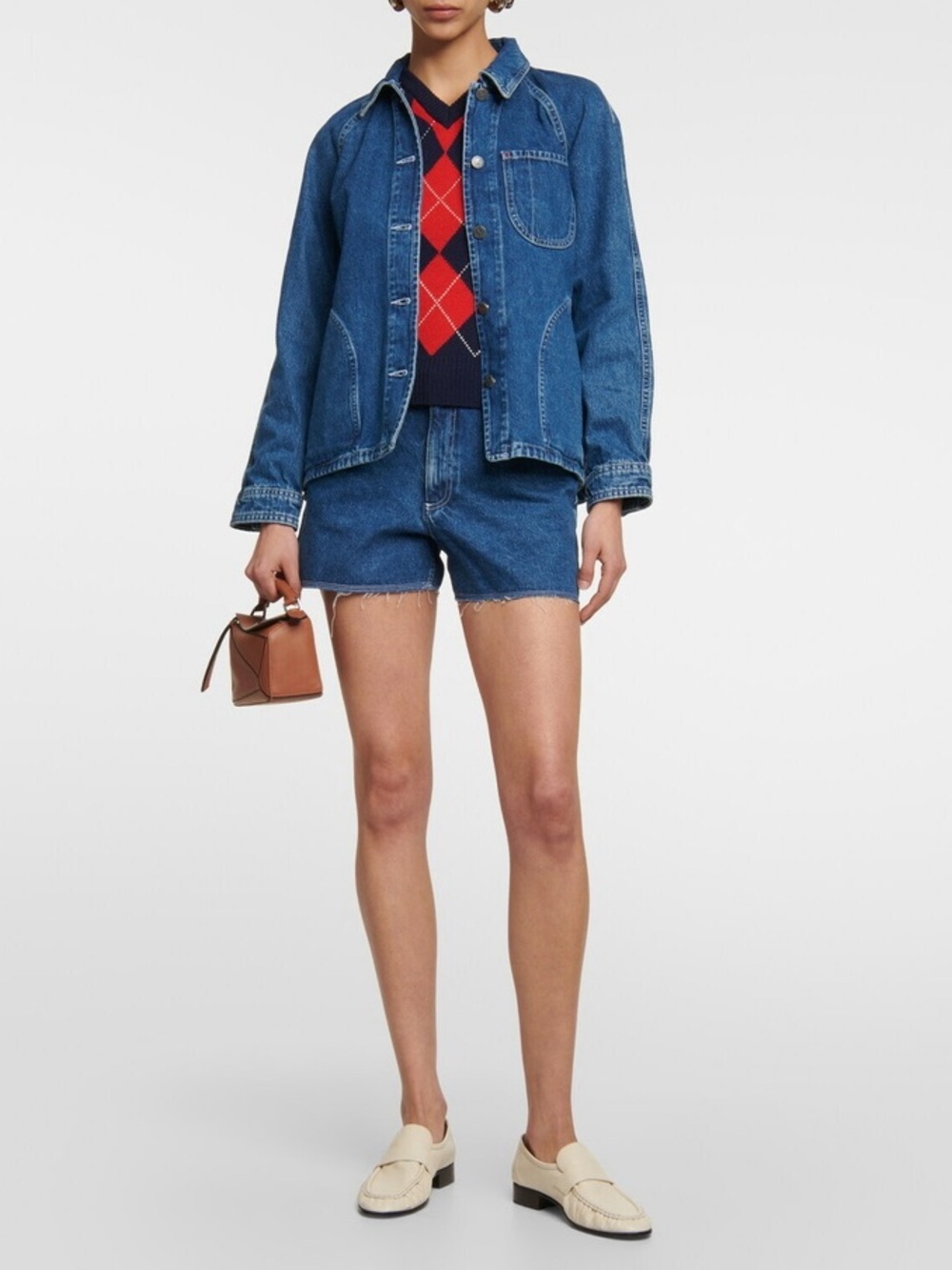 A.P.C. Blue Denim Shirt Jacket Suzanne size 36 excellent condition